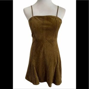 Urban Outfitters Corduroy Lace Up Dress